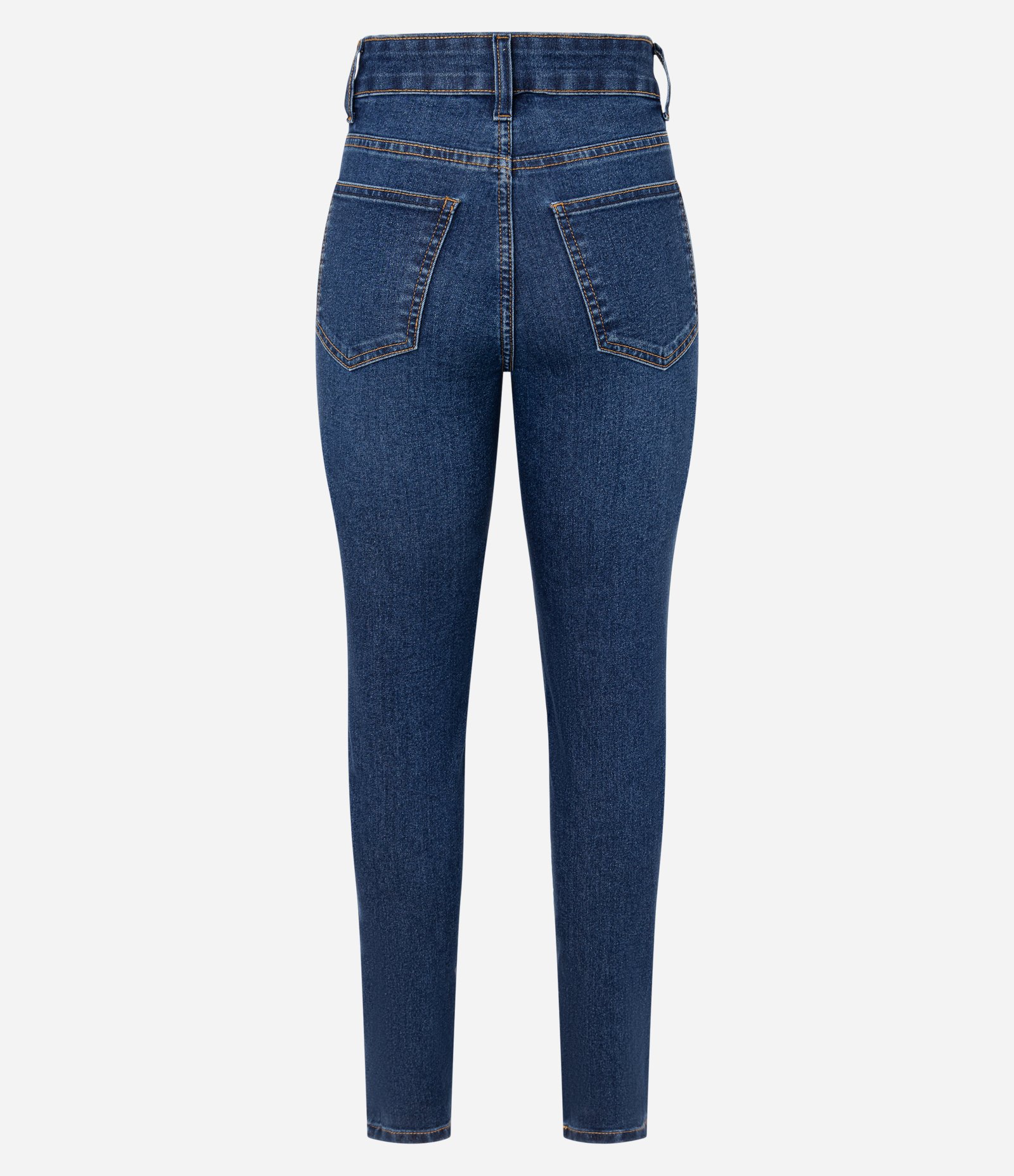 Calça Skinny em Jeans com Elastano e Efeito Dirty Azul 2
