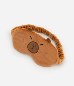 Máscara de Dormir Infantil com Bordado Capivara - Tam Único