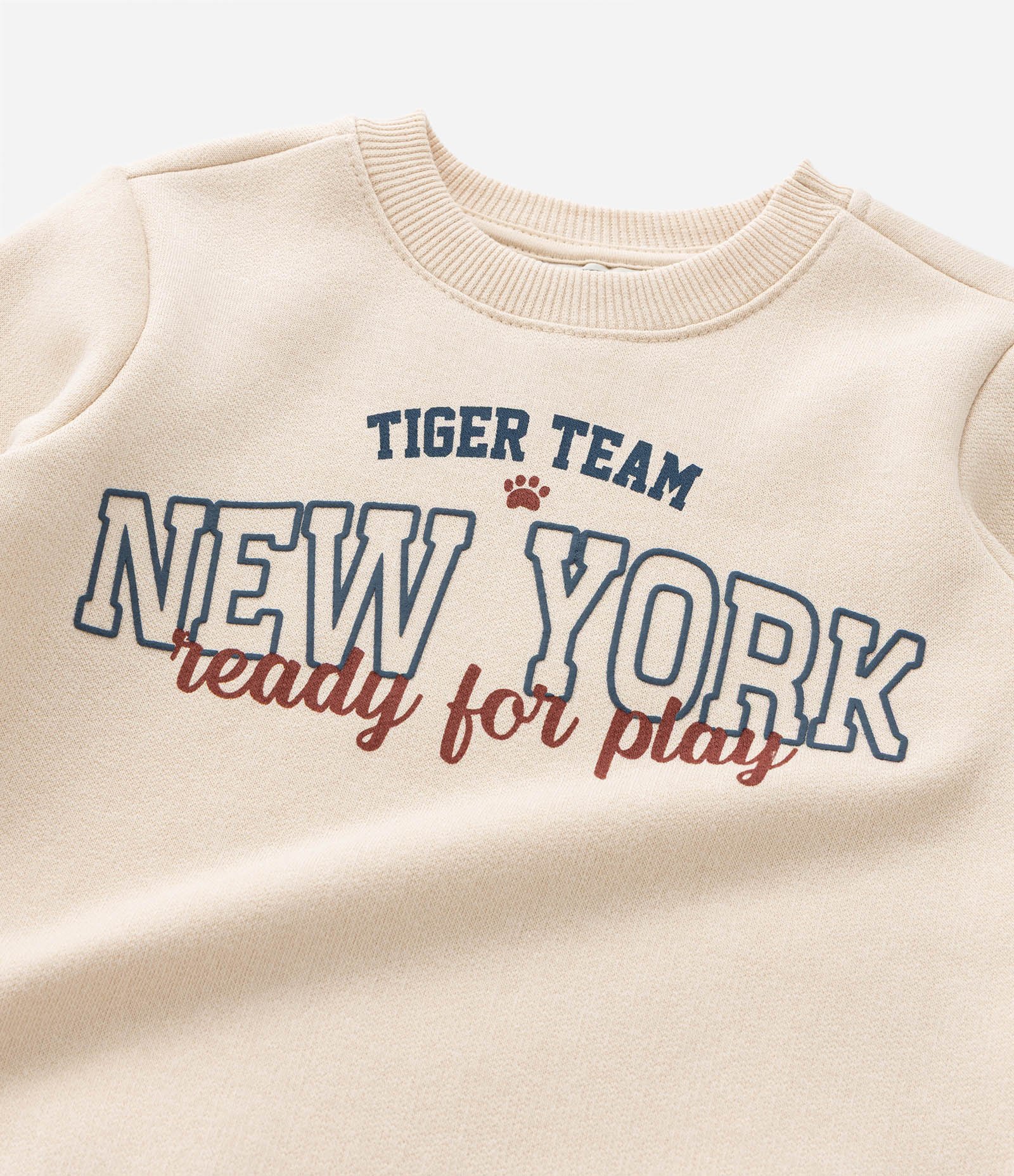 Conjunto Infantil Quentinho com Estampa New York - Tam 1 a 6 Anos Bege 9