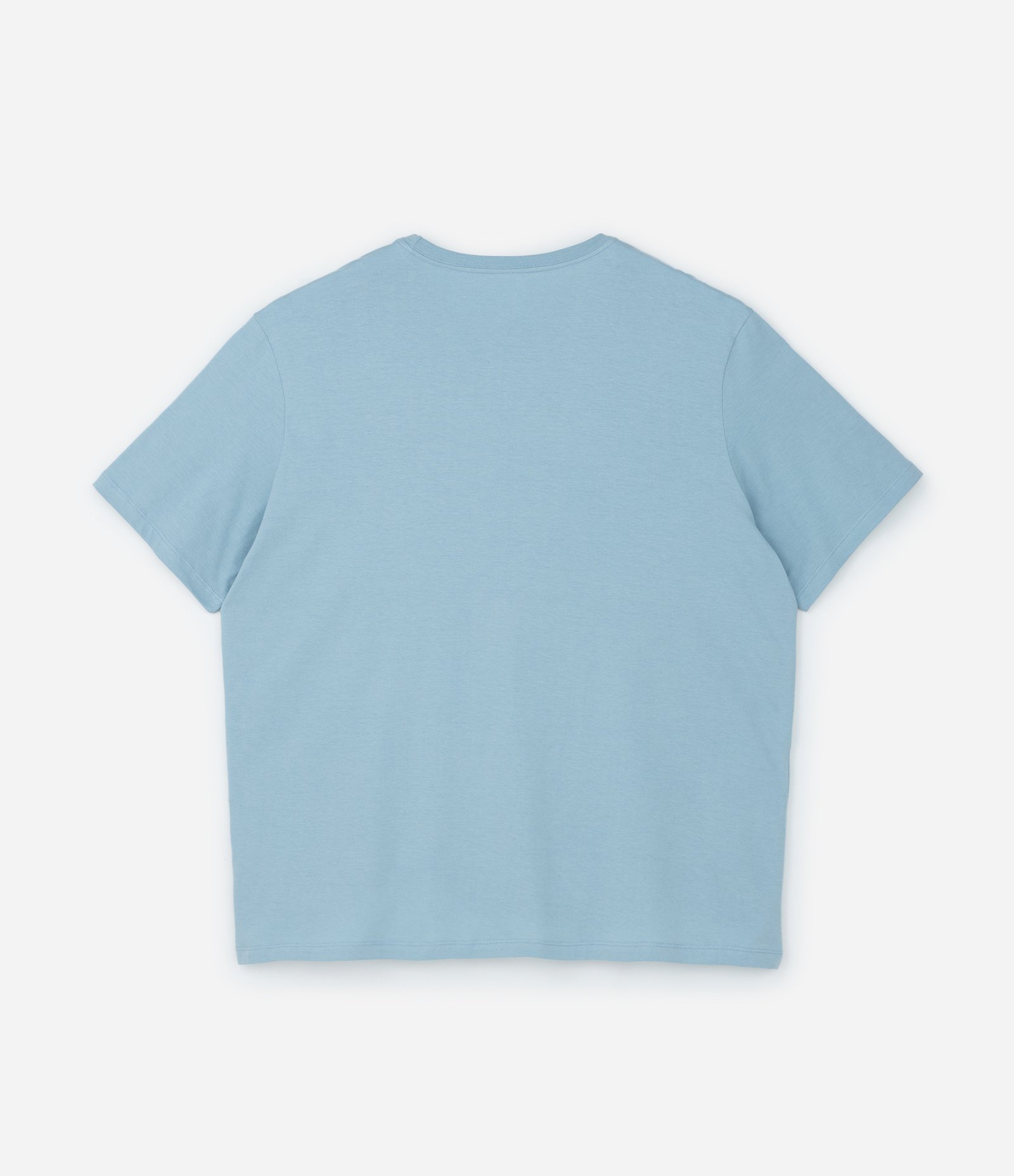 Camiseta Comfort Básica em Algodão Azul Claro 2