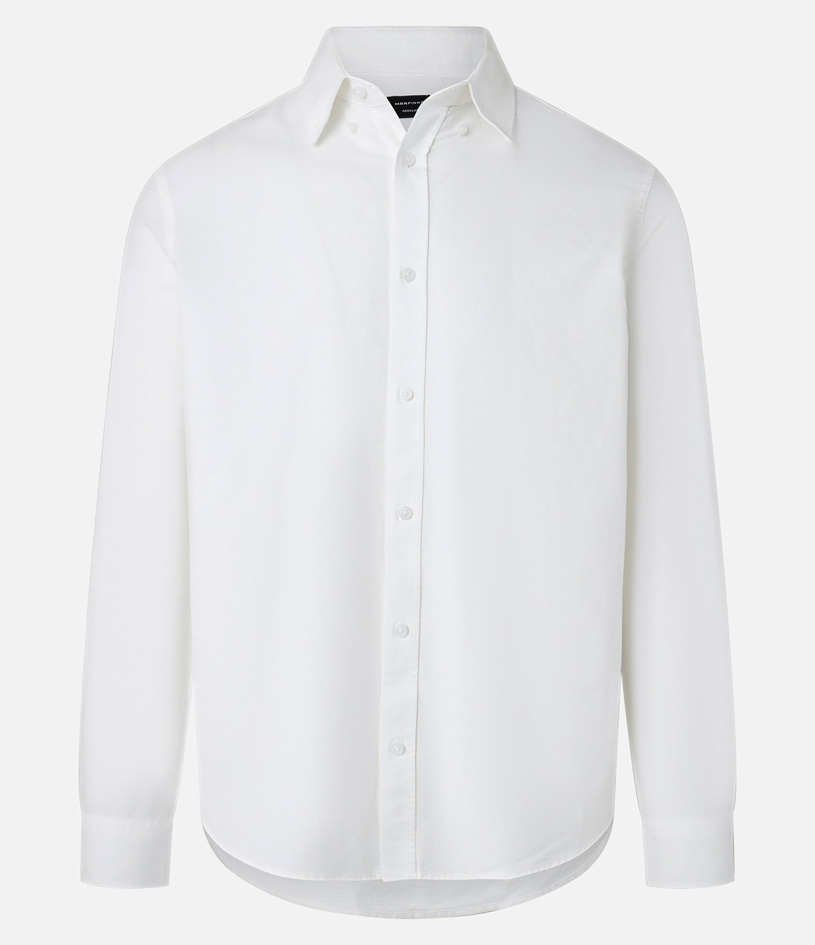 Camisa Regular Básica em Oxford Branco 5
