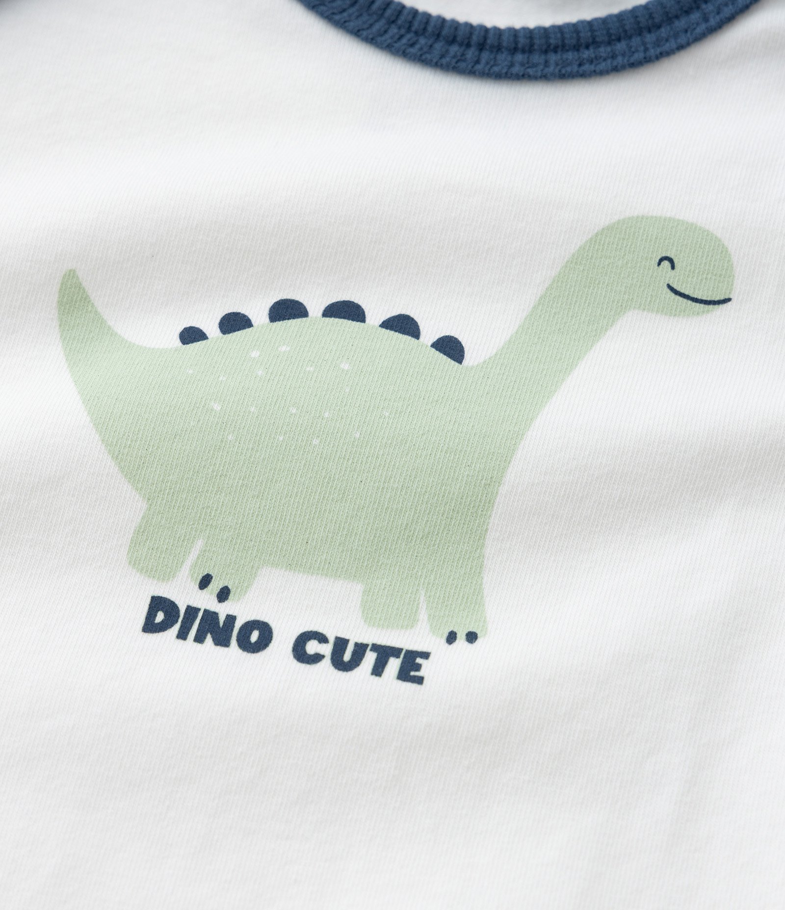 Kit 03 Bodies Infantis com Estampa Dinos - Tam 0 a 18 meses Azul 4