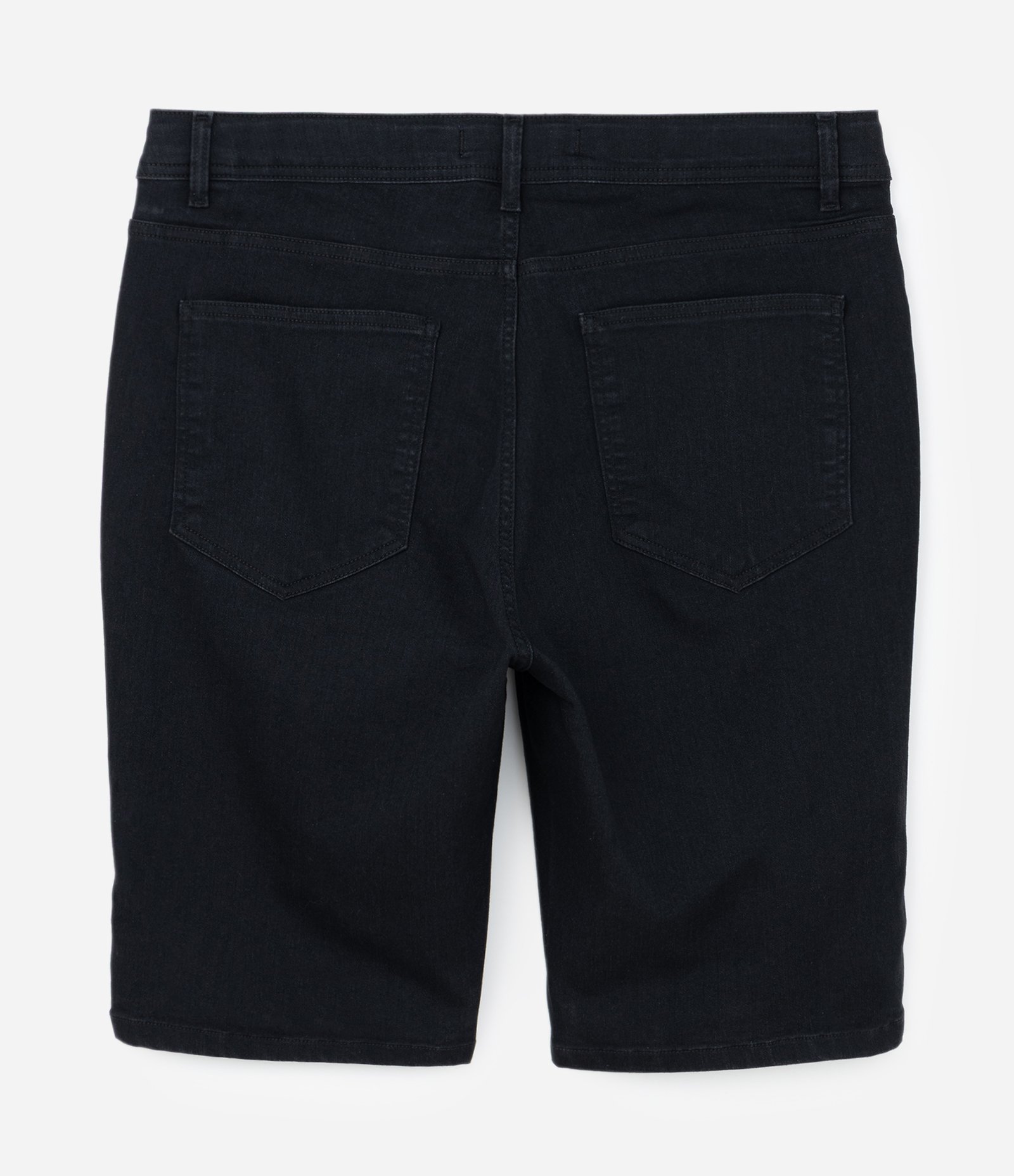 Bermuda Ciclista em Jeans Curve &  Plus Size Preto 2