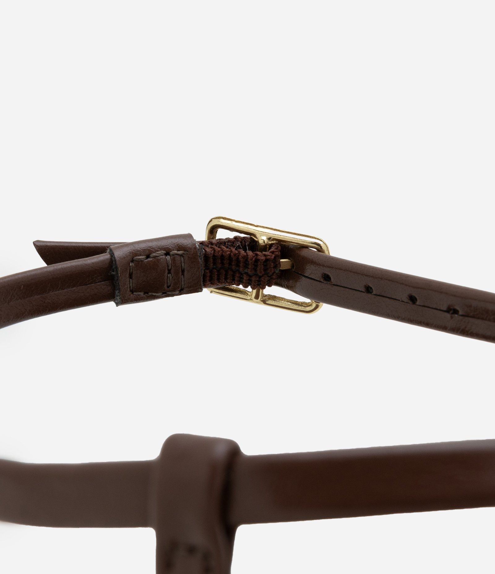 Sandália Flatform Plataforma com Tiras Finas Marrom 4