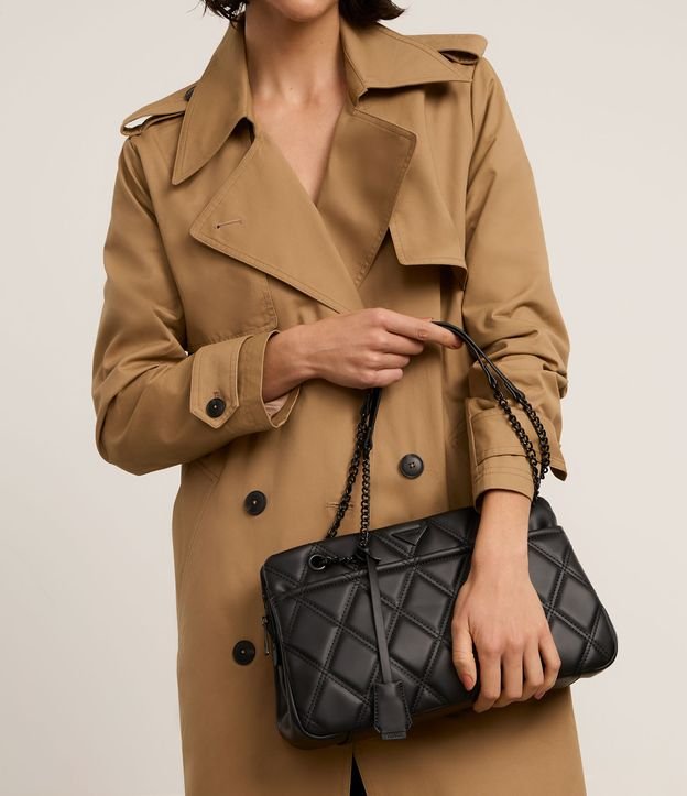 Bolsa Shoulder Média com Alça de Corrente