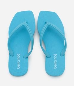 Chinelo com Tira Detalhada e Bico Quadrado Beira Rio