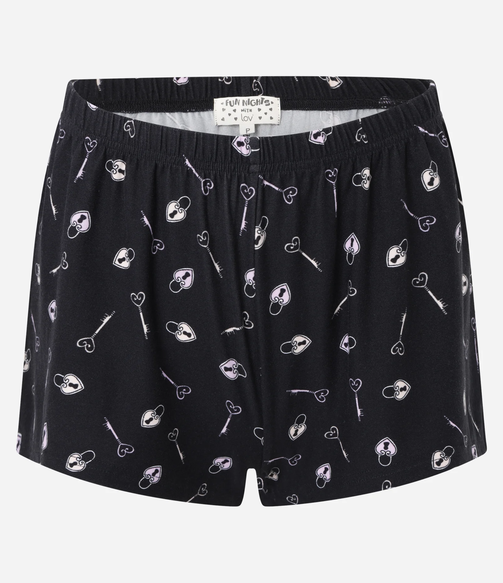 Pijama Short Doll Alcinha em Peach Touch e Estampa de Chaves Preto 8