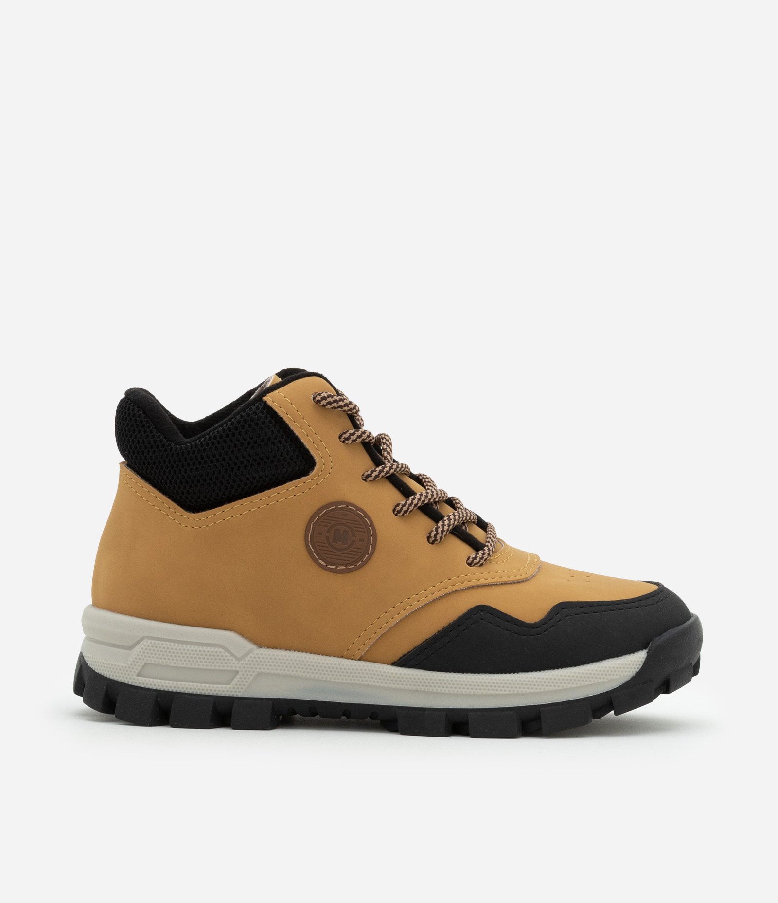 Bota Infantil Tratorada com Recortes Contrastantes - Tam 27 a 36 Amarelo 6