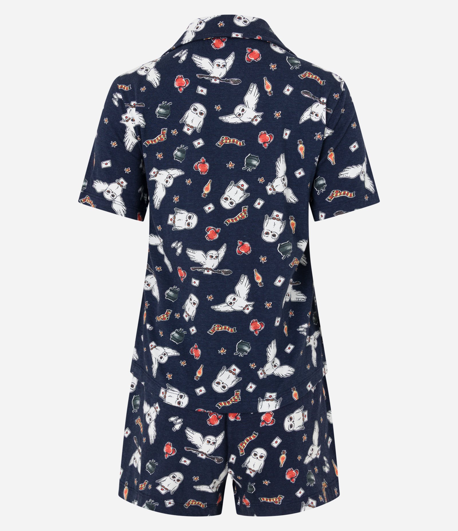 Pijama Americano Curto em Algodão com Estampa Harry Potter Azul 6