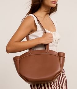 Bolsa Shopper Grande Boho Romântico com Bolso Interno Removível