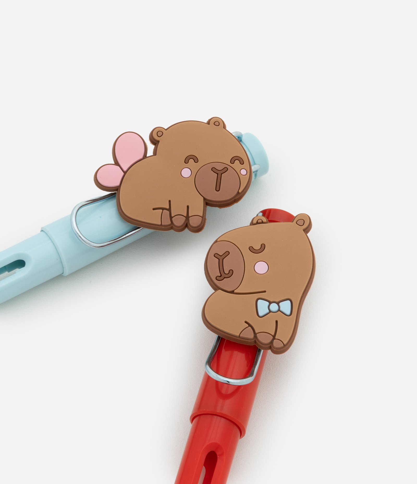 Kit 02 Lápis Infinito de Capivara Azul/Vermelho 3