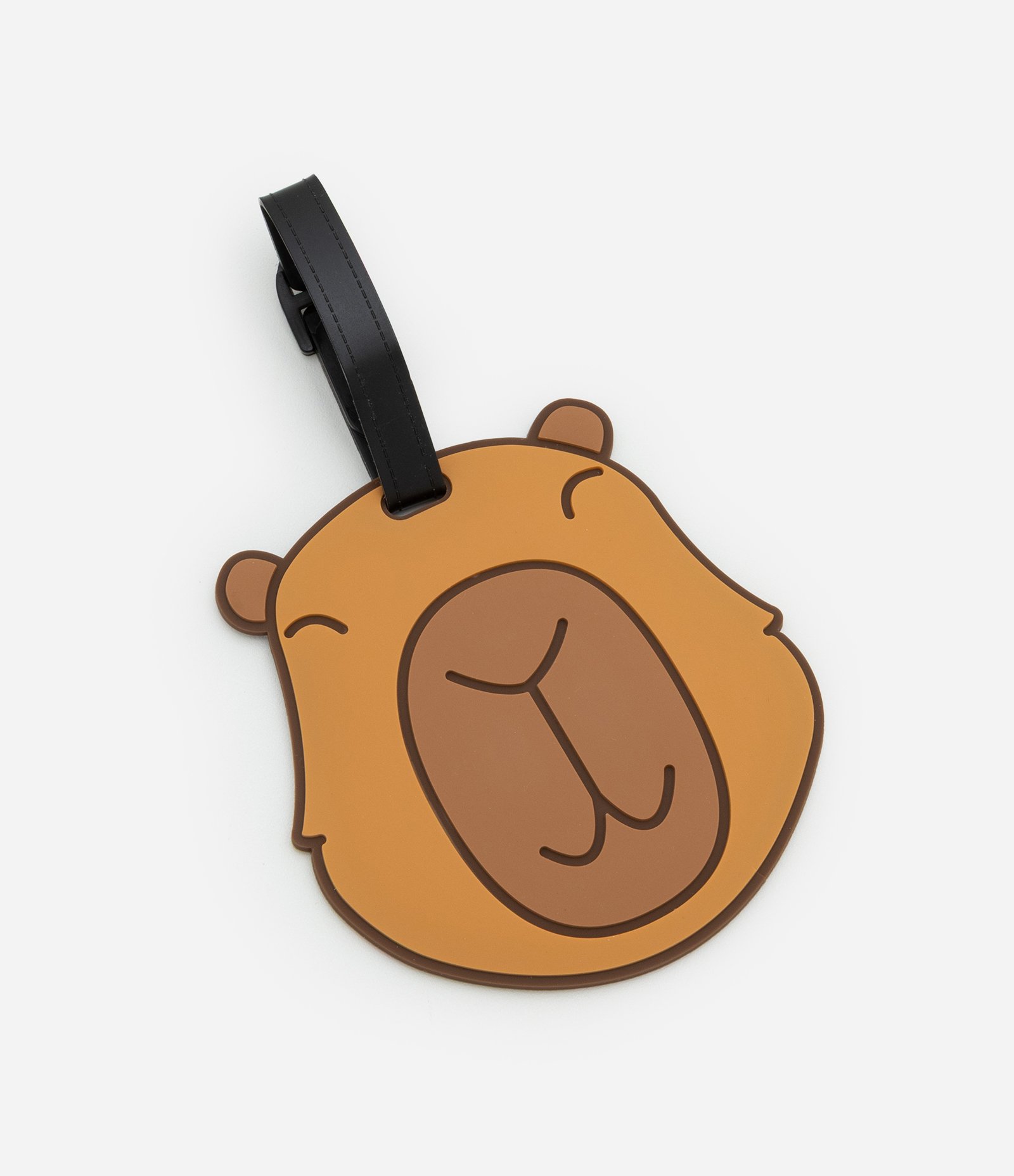 Tag de Mala em Formato de Capivara Marrom 1