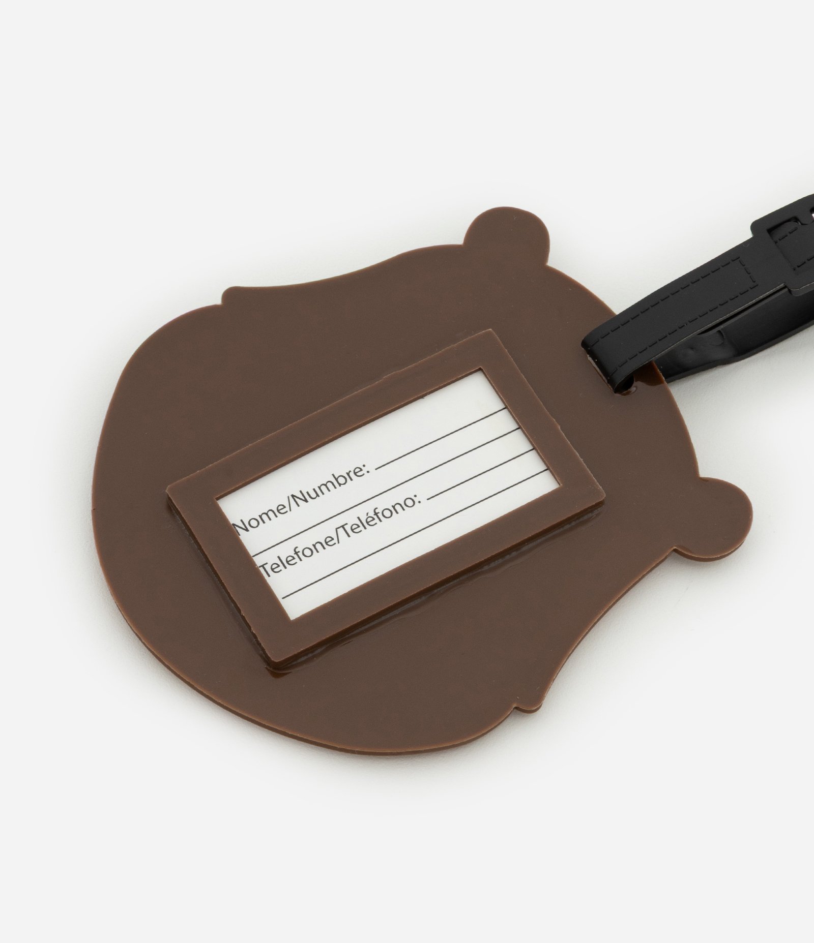Tag de Mala em Formato de Capivara Marrom 3
