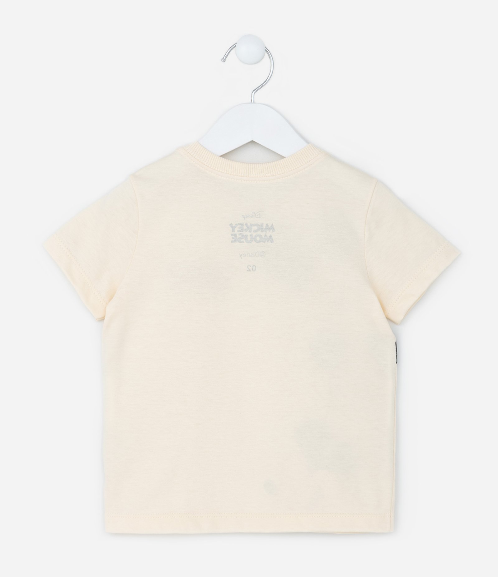 Conjunto Infantil com Estampa do Mickey - Tam 1 a 6 Anos Bege/Laranja 3