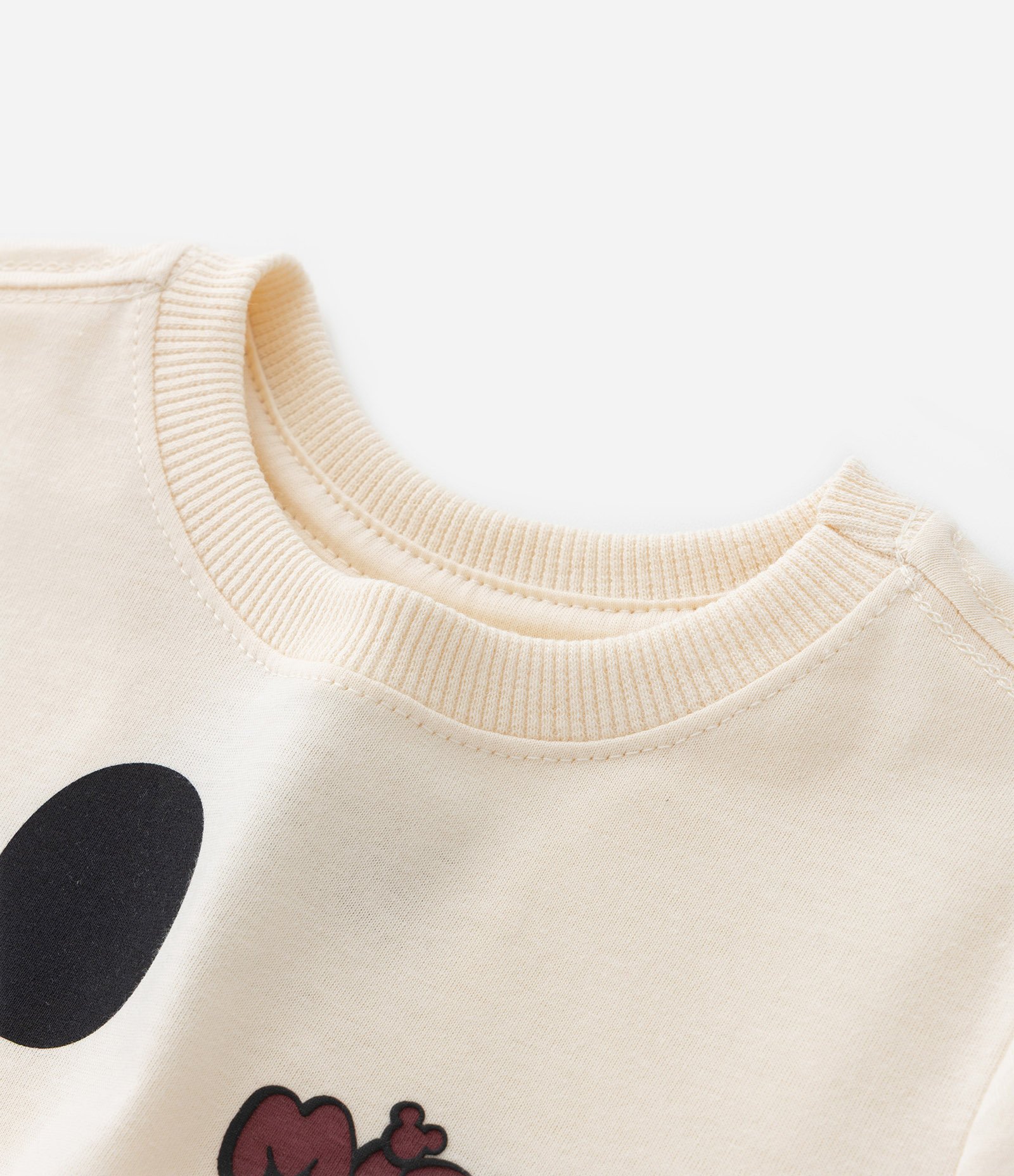 Conjunto Infantil com Estampa do Mickey - Tam 1 a 6 Anos Bege/Laranja 7