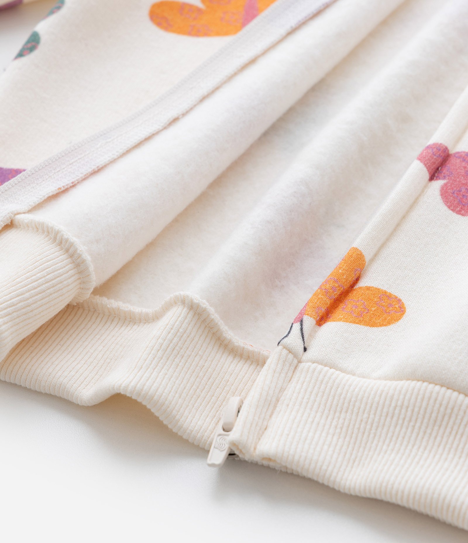 Jaqueta Infantil com Estampa de Borboletinhas - Tam 1 a 6 Anos Bege 4