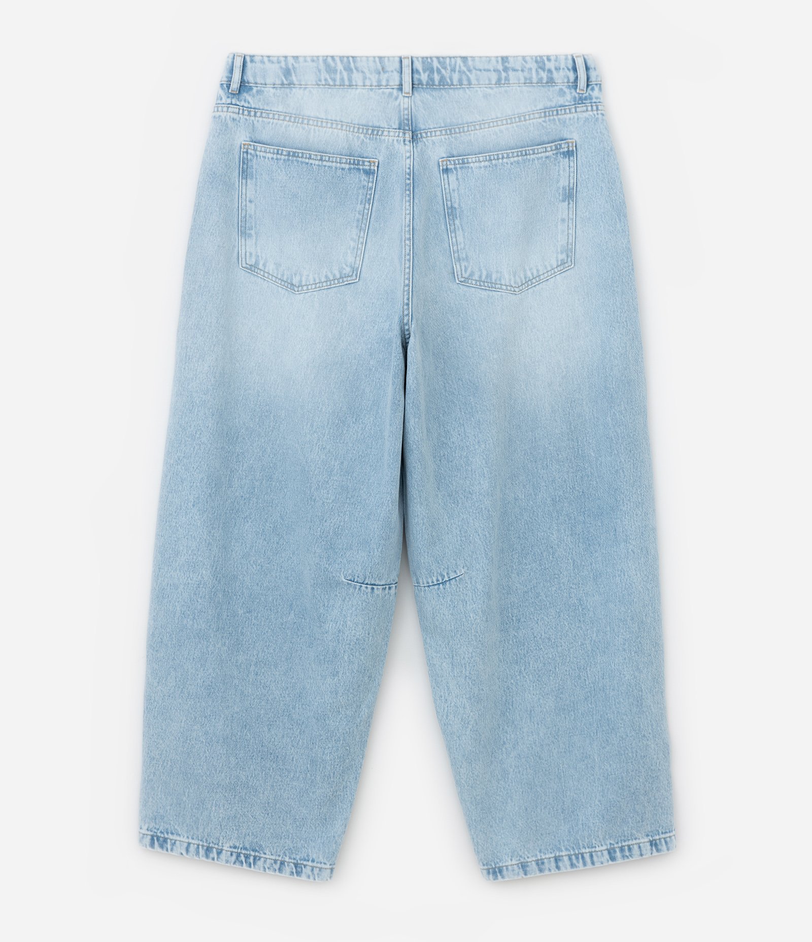 Calça Barrel em Jeans Curve & Plus Size Azul 8