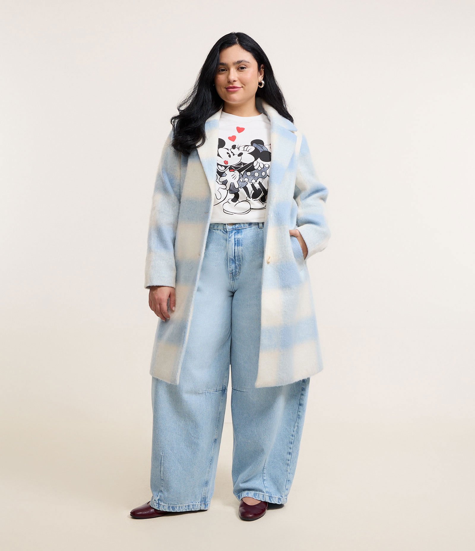 Calça Barrel em Jeans Curve & Plus Size Azul 2