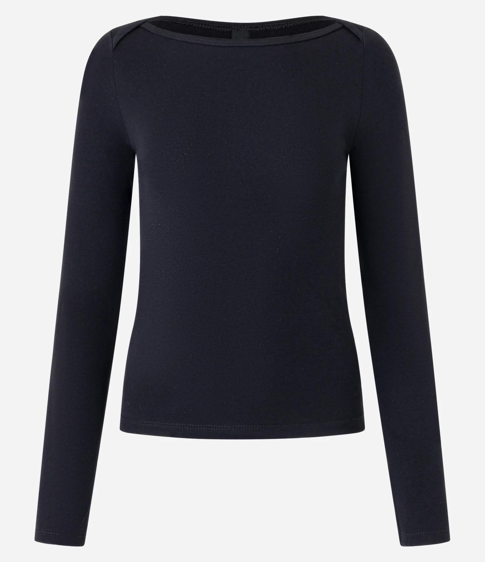 Blusa em Ribana com Detalhe Sobreposto no Ombro Preto 5