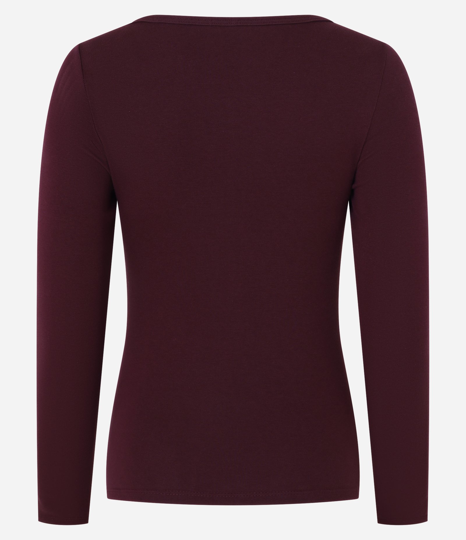Blusa em Ribana com Detalhe Sobreposto no Ombro Vinho 5