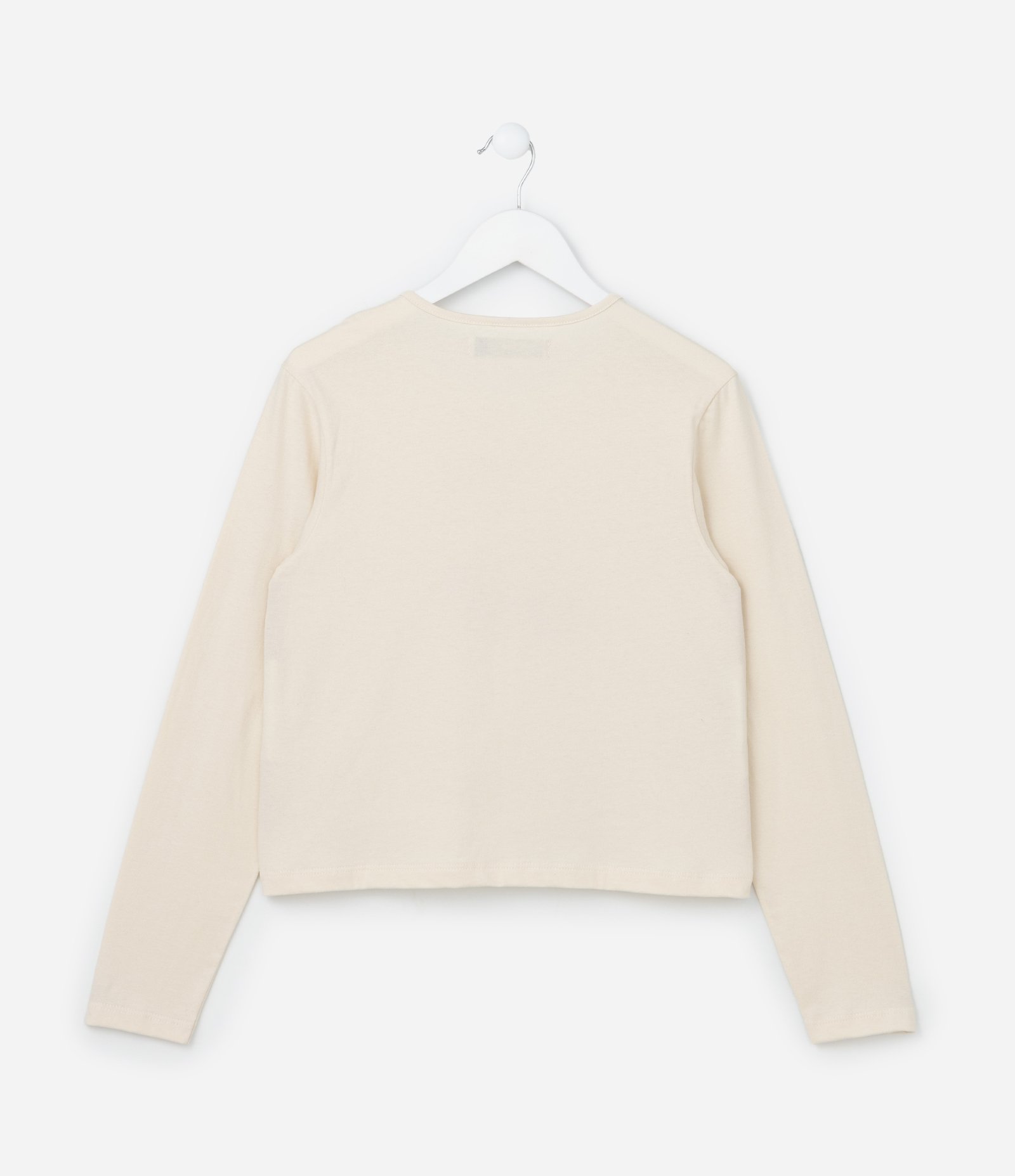 Camiseta Infantil com Estampa de Cerejinhas - Tam 5 a 14 Anos Bege 2