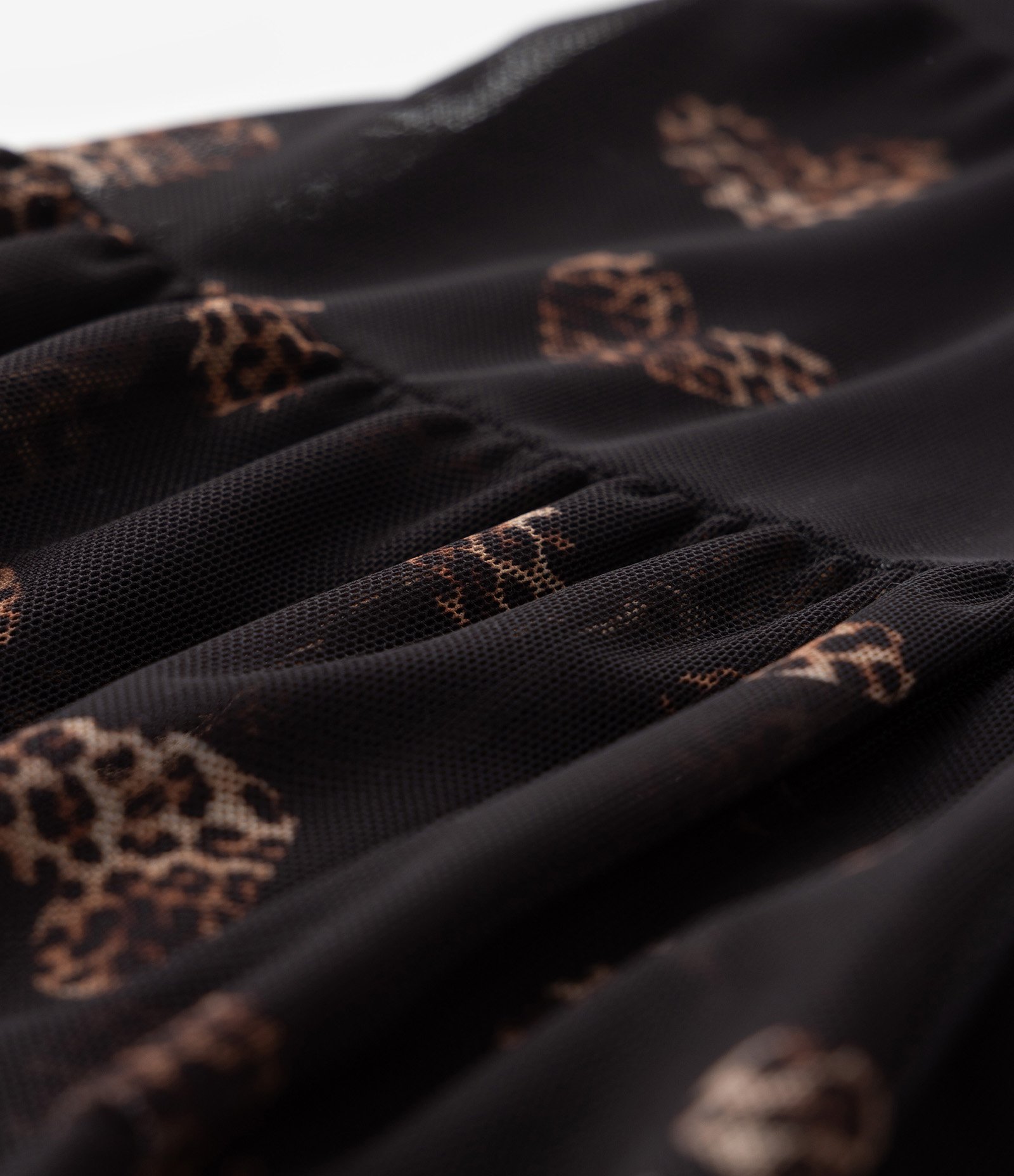 Short Saia Infantil em Tule com Babadinhos - Tam 5 a 14 Anos Preto 3