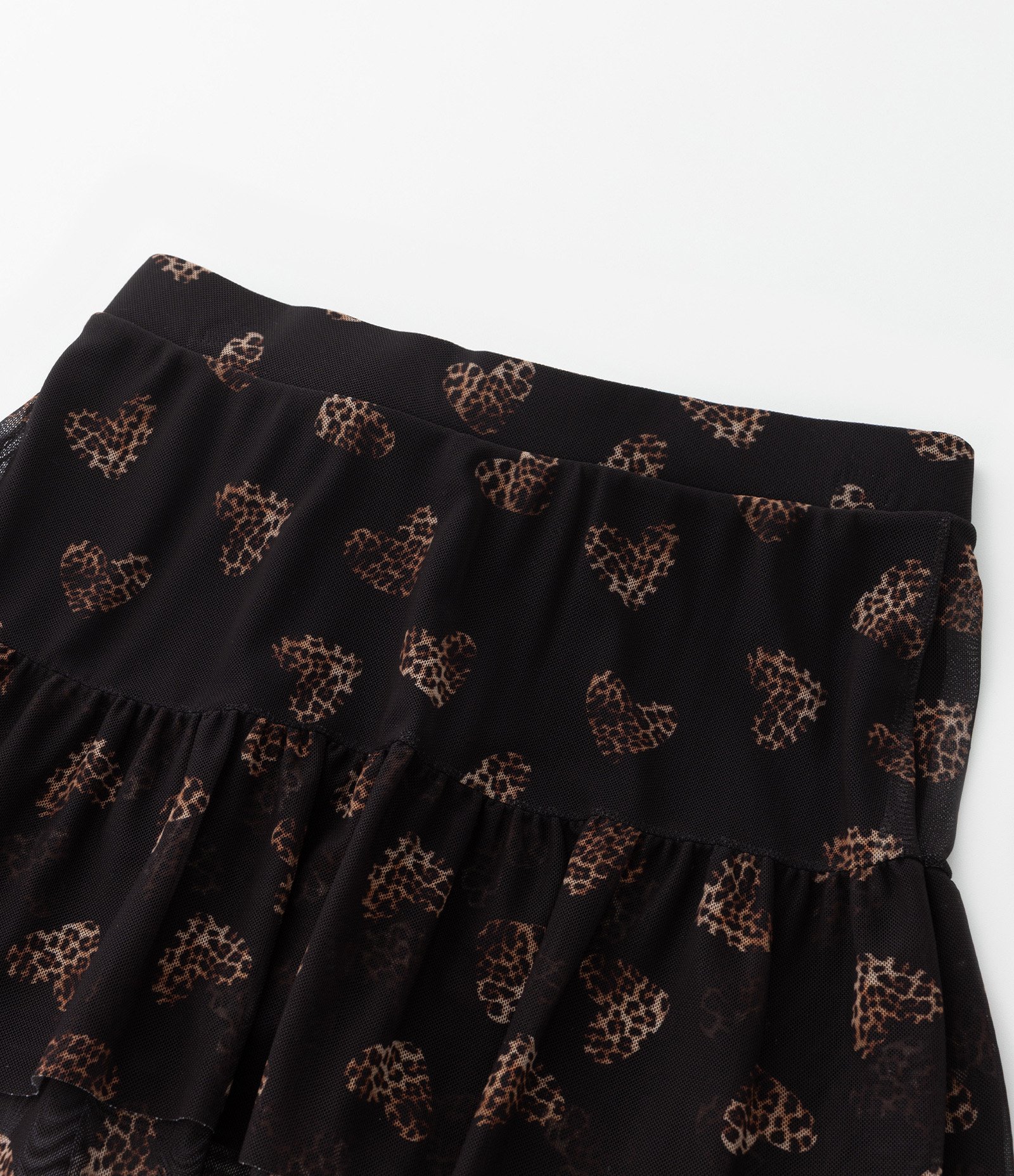 Short Saia Infantil em Tule com Babadinhos - Tam 5 a 14 Anos Preto 4