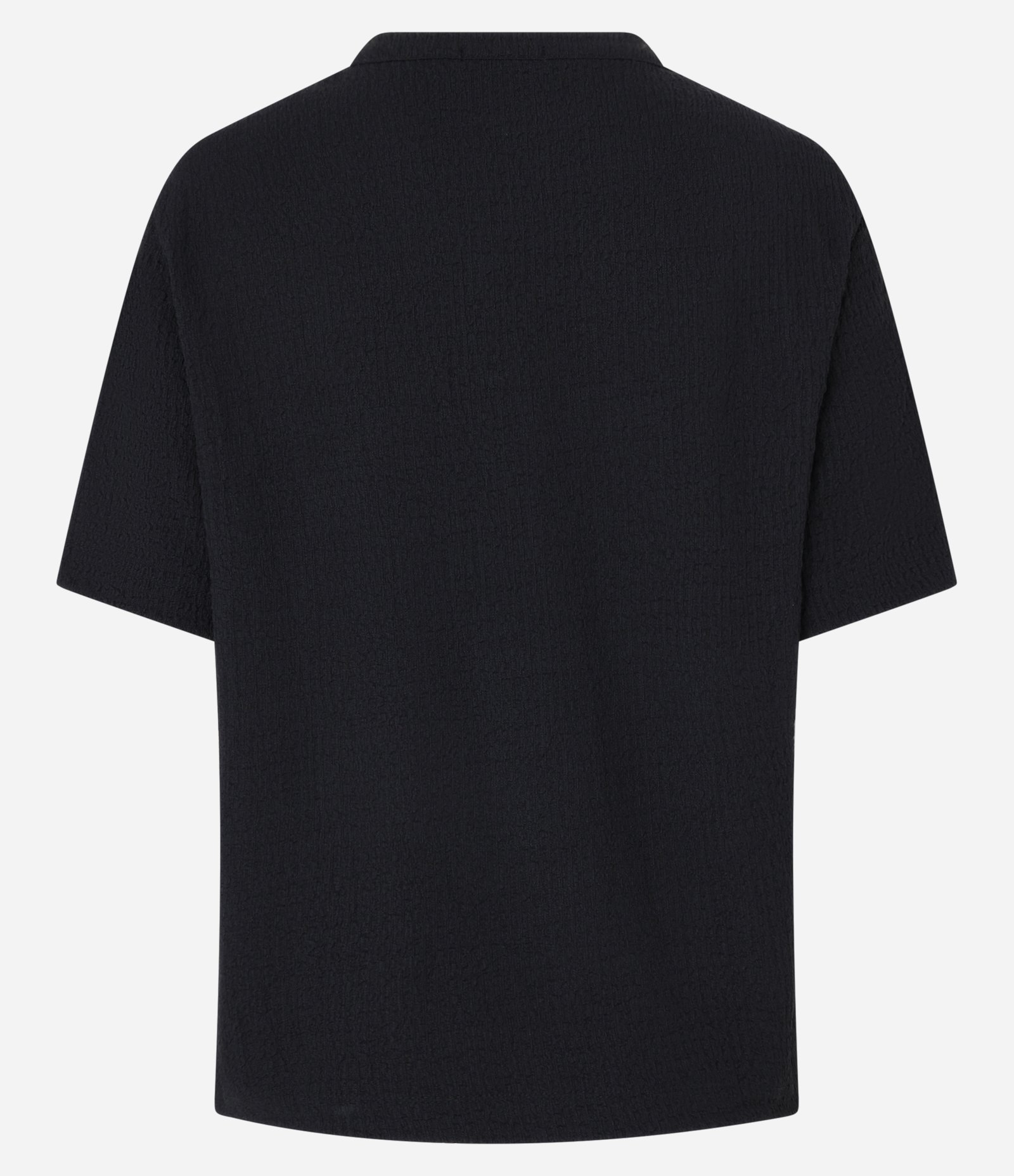 Blusa Texturizada em Crepe com Cava Deslocada Preto 3