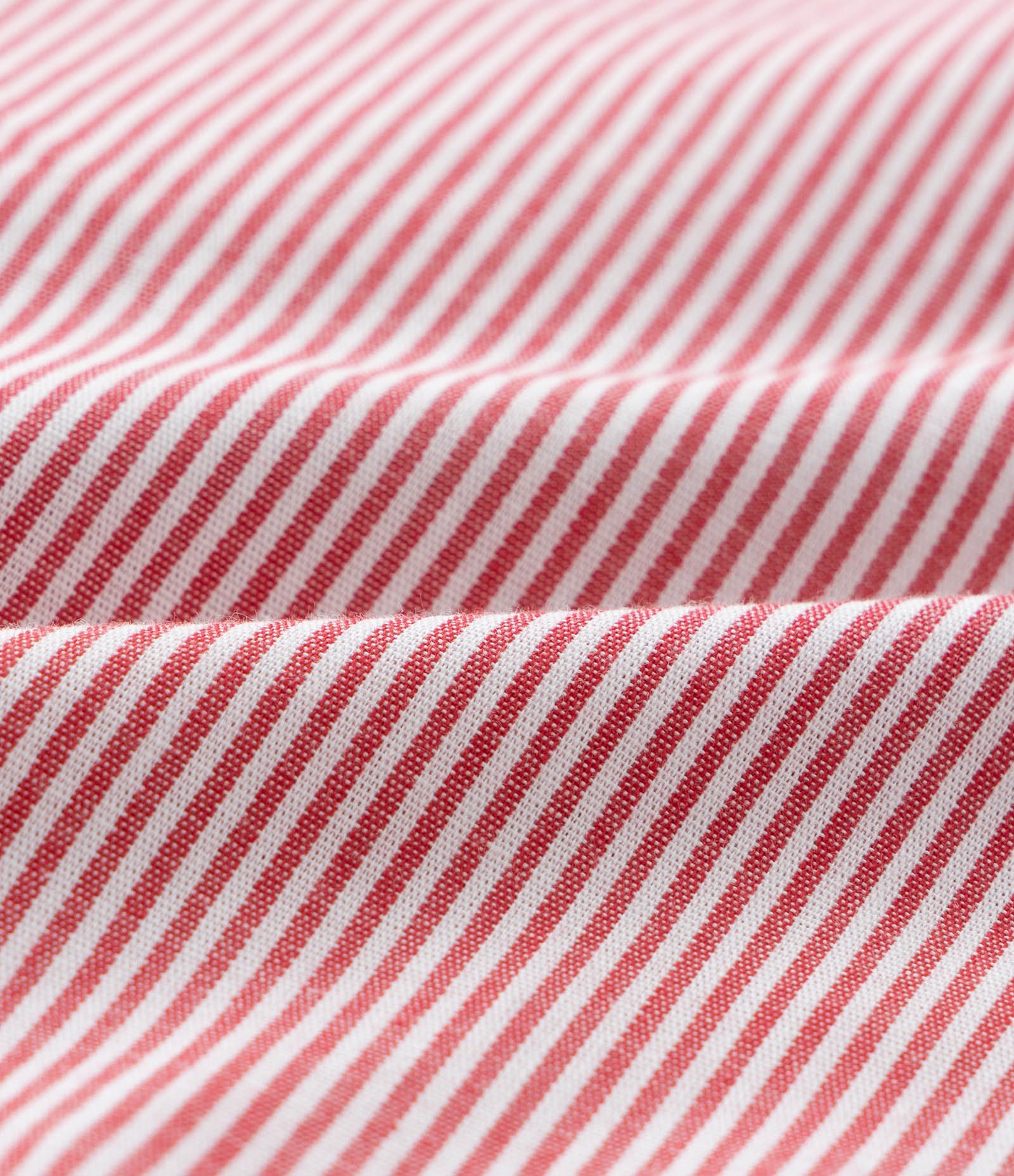 Camisa Cropped com Bolsos e Laços Curve & Plus Size Vermelho/Branco 7