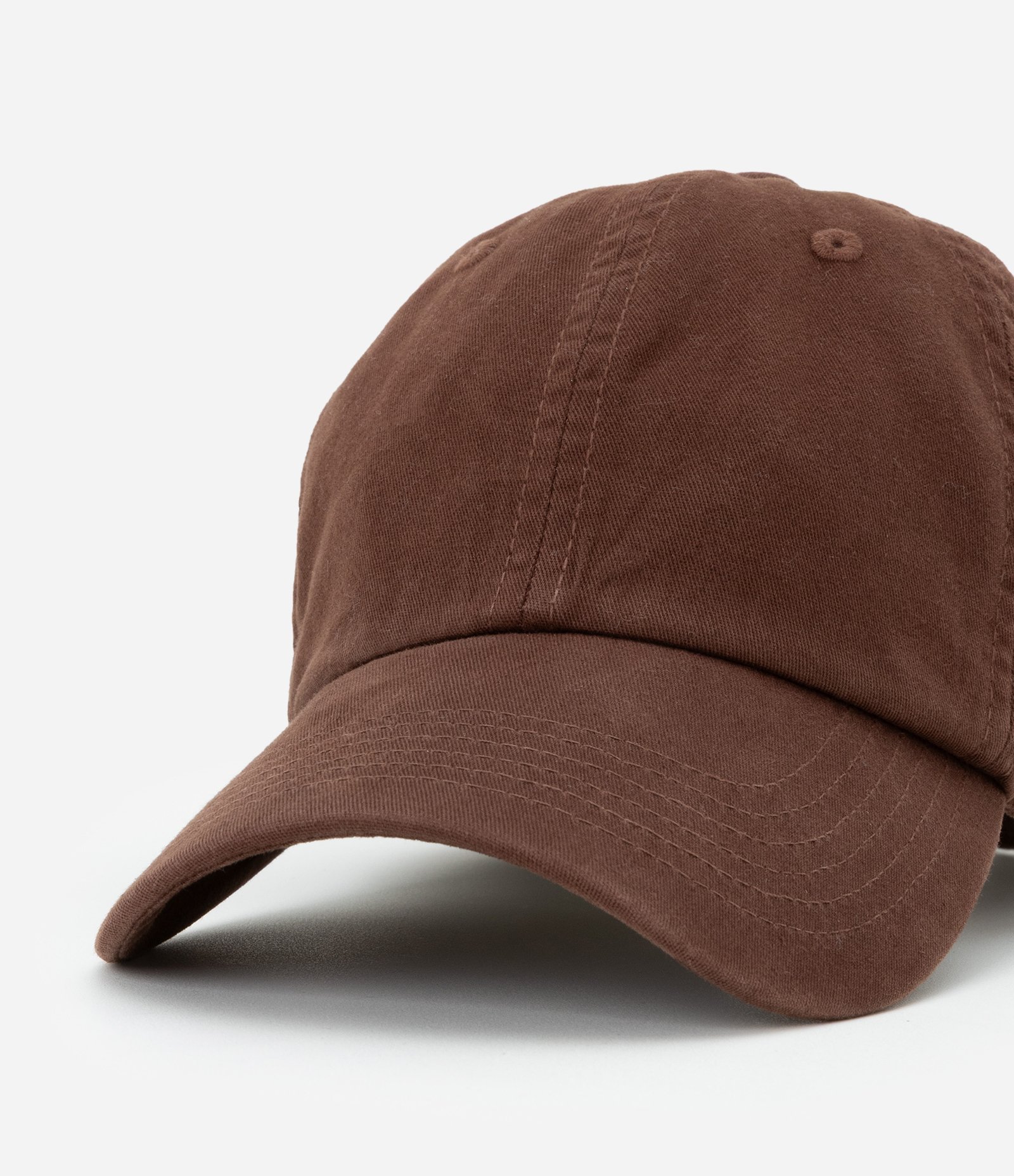 Boné Aba Curva em Algodão com Strapback Marrom 8