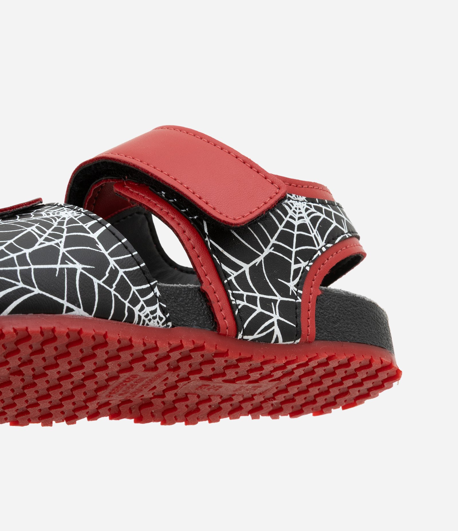 Sandália Infantil com Velcro e Estampa Homem-Aranha - Tam 20 a 27 Vermelho/Preto 3