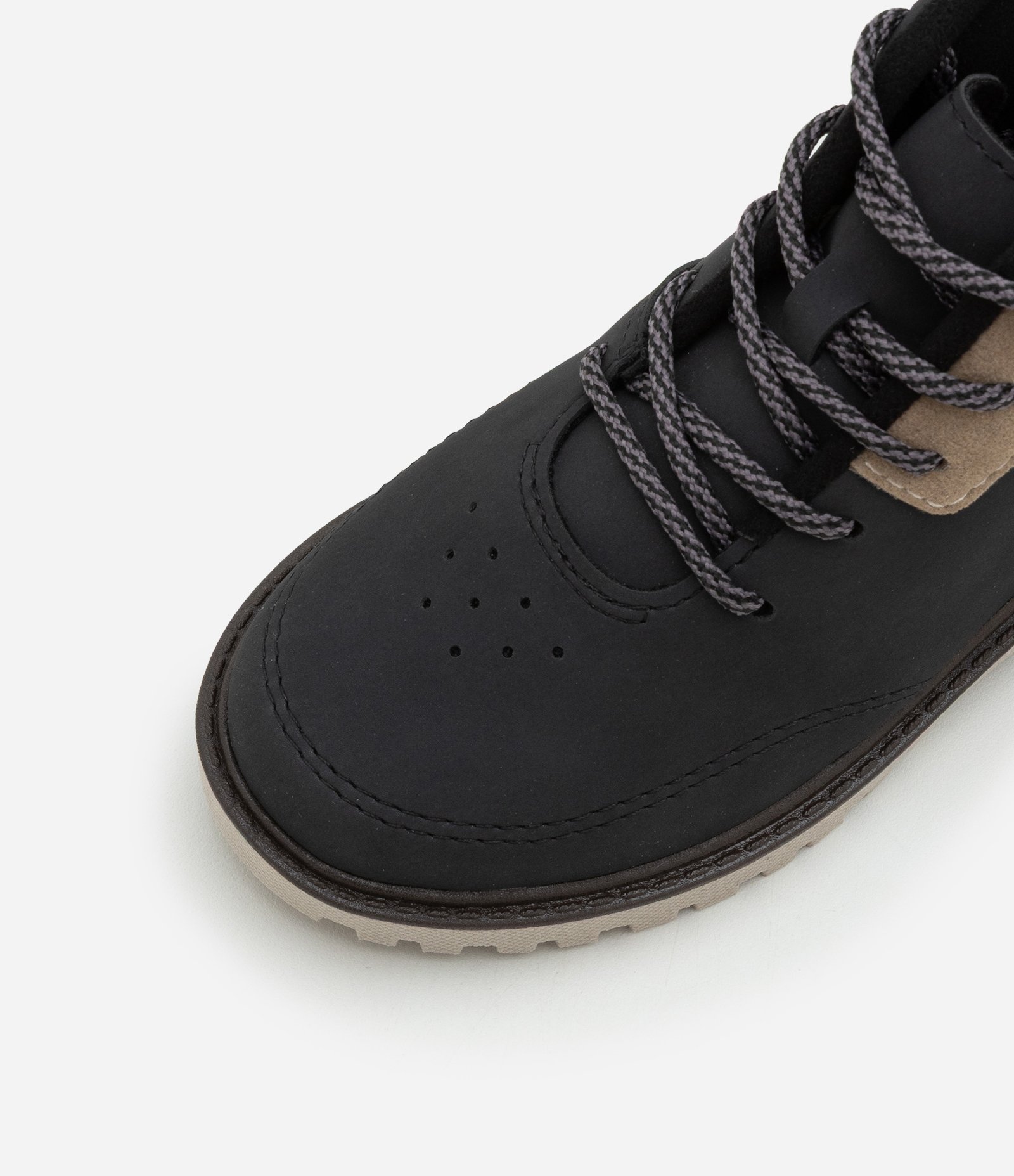 Bota Coturno Infantil em PU com Recortes Molekinho - Tam 20 ao 26 Preto 4