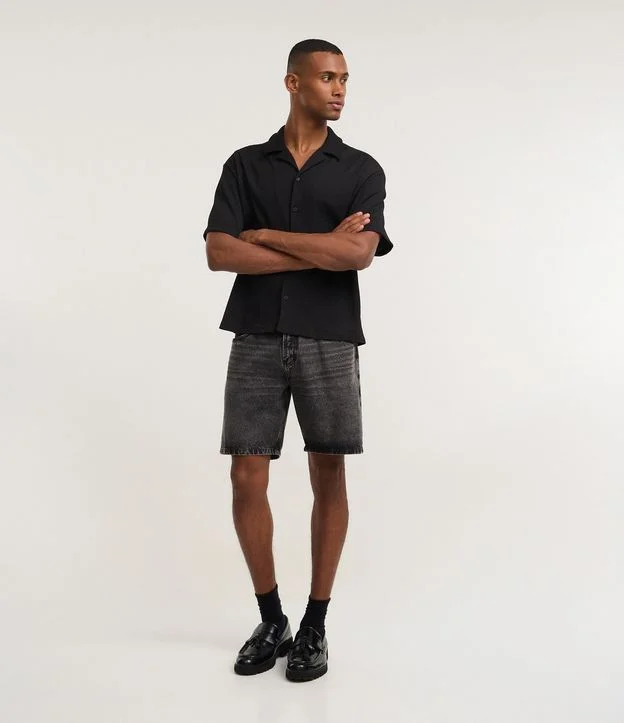 Bermuda Reta em Jeans