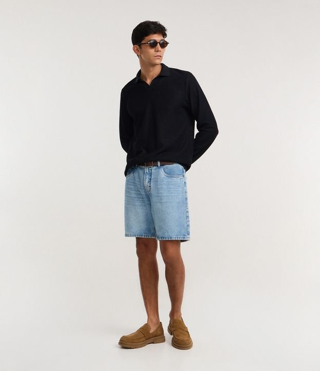 Bermuda Reta em Jeans