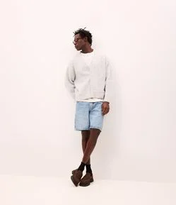 Bermuda Reta em Jeans