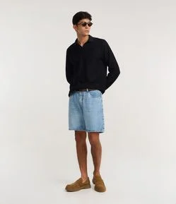 Bermuda Reta em Jeans