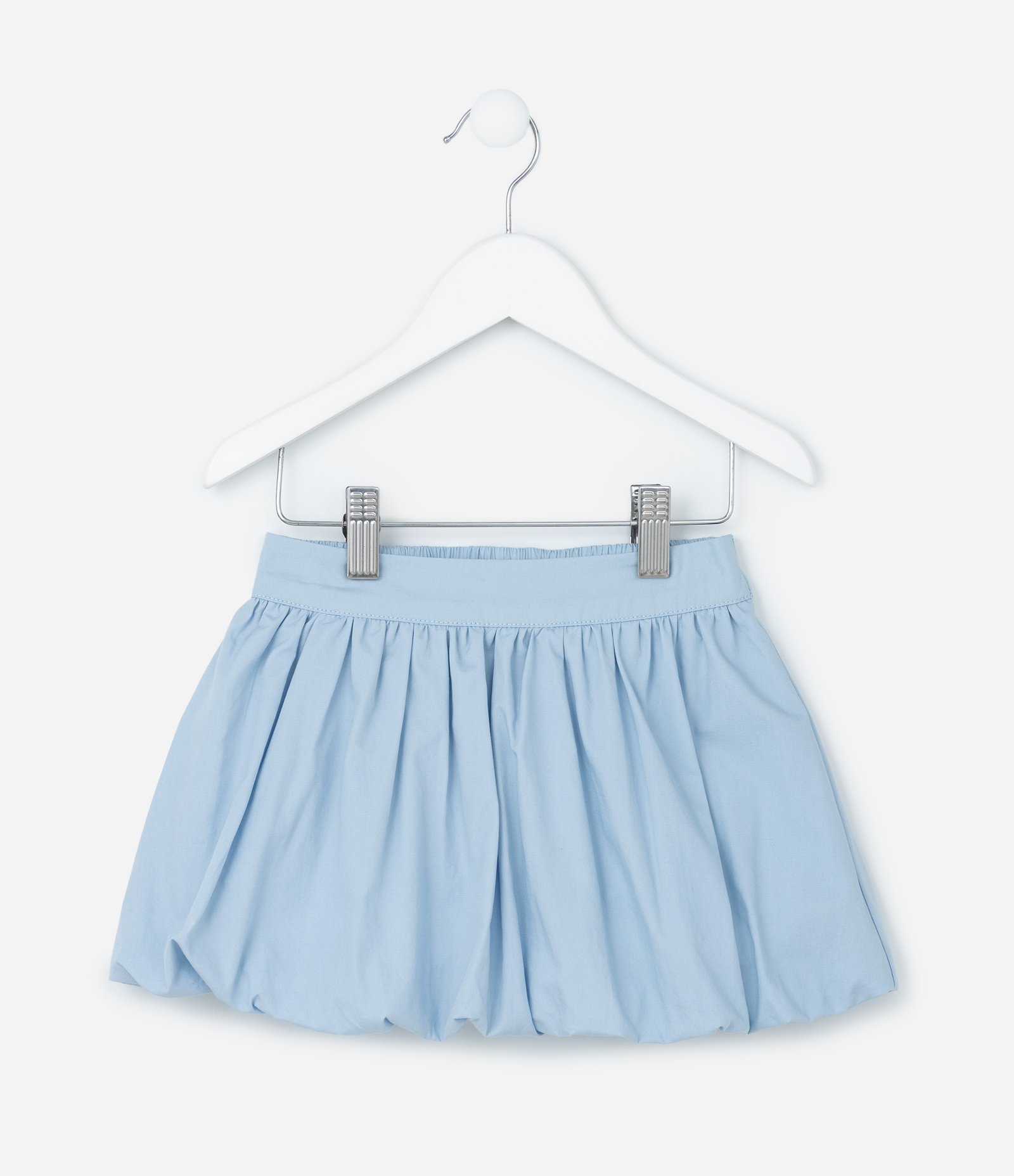 Saia Infantil Balonê em Tricoline com Preguinhas - Tam 1 a 6 Anos Azul 2