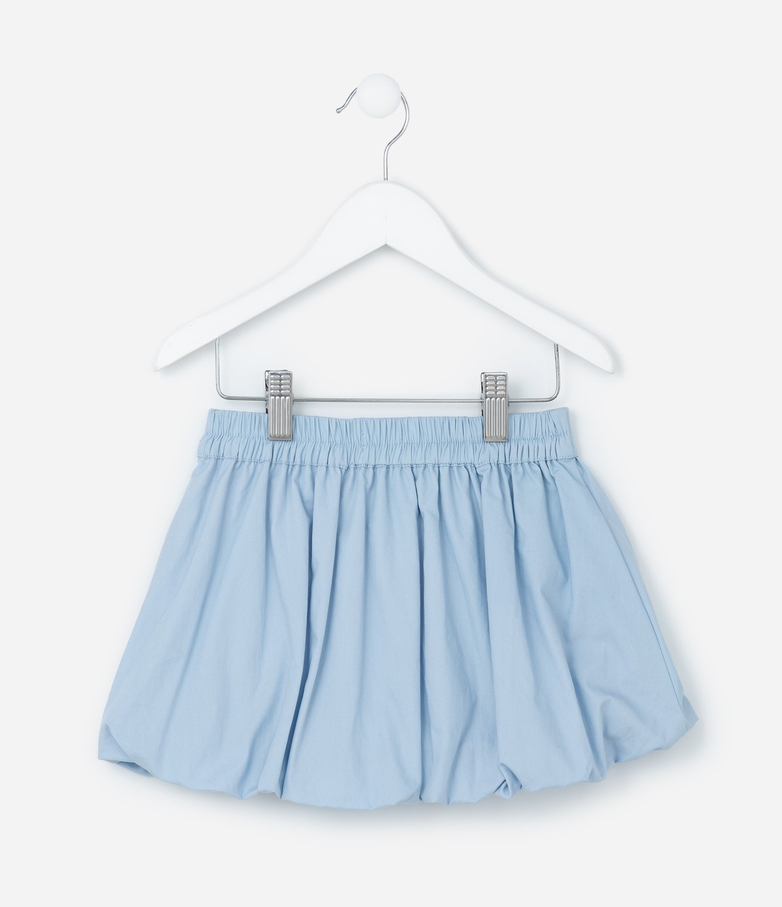 Saia Infantil Balonê em Tricoline com Preguinhas - Tam 1 a 6 Anos Azul 3
