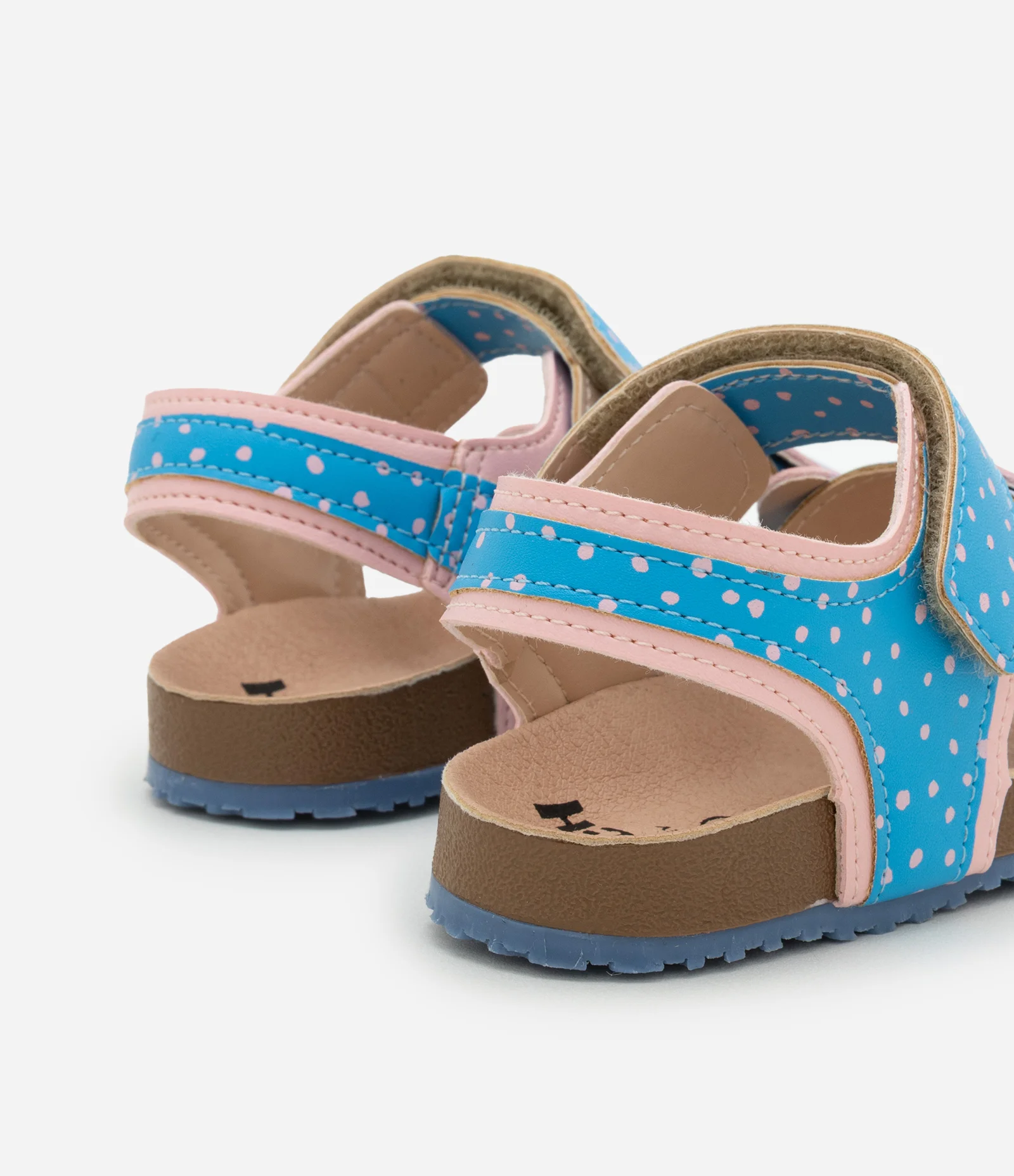 Sandália Infantil com Velcro e Patch do Stitch - Tam 20 a 27 Azul 2