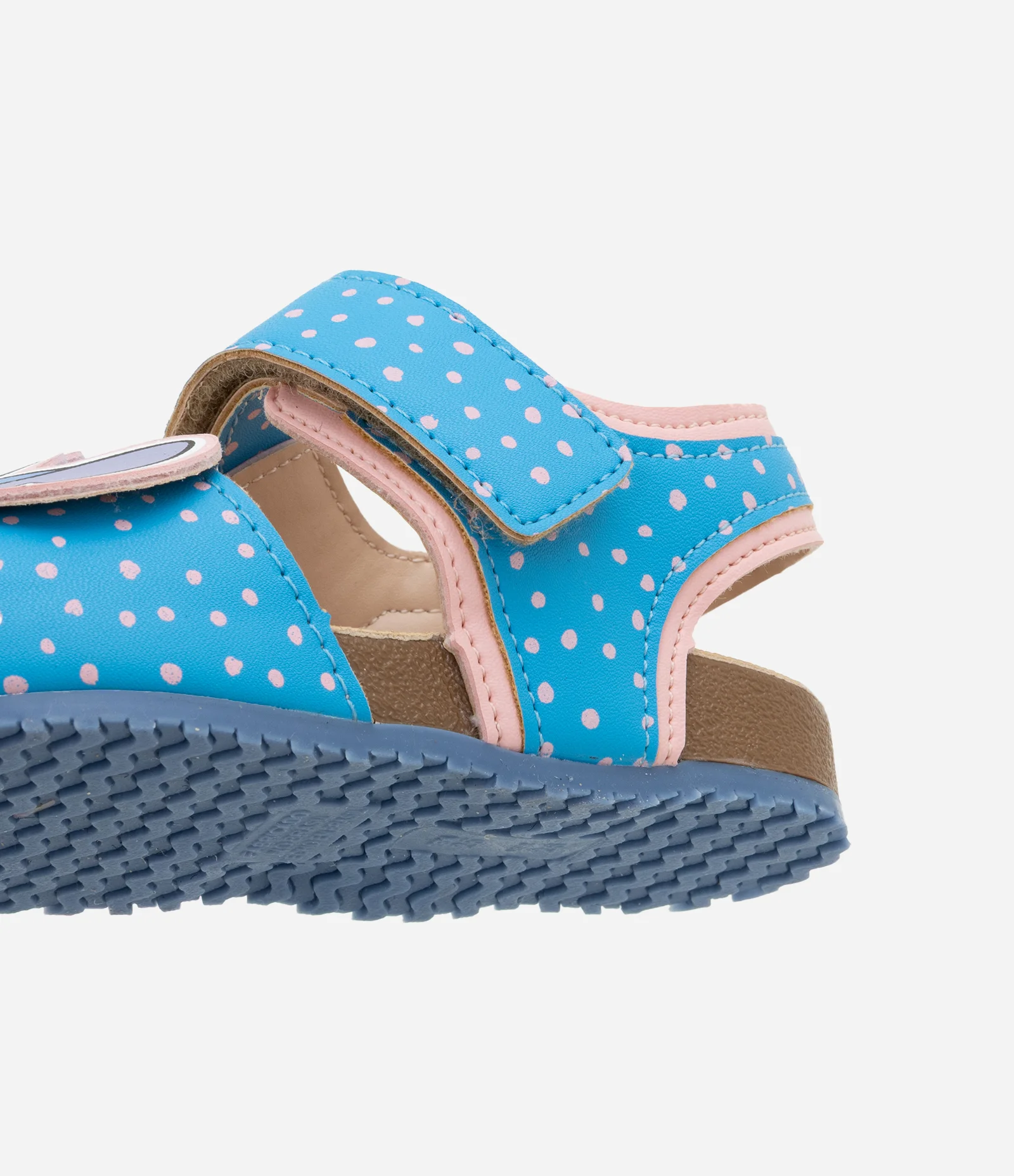 Sandália Infantil com Velcro e Patch do Stitch - Tam 20 a 27 Azul 3