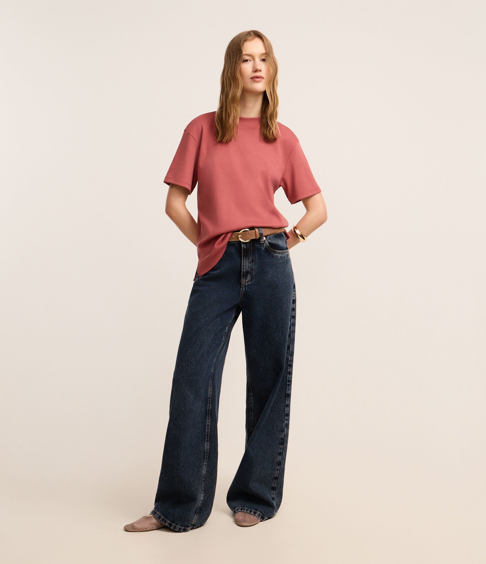 Blusa em Algodão Peruano Interlock com Gola Redonda 2