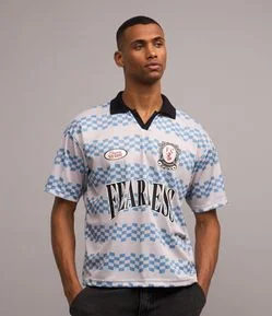 Camiseta Boxy Sportcore em Tecnologia Dry com Estampa Listrada