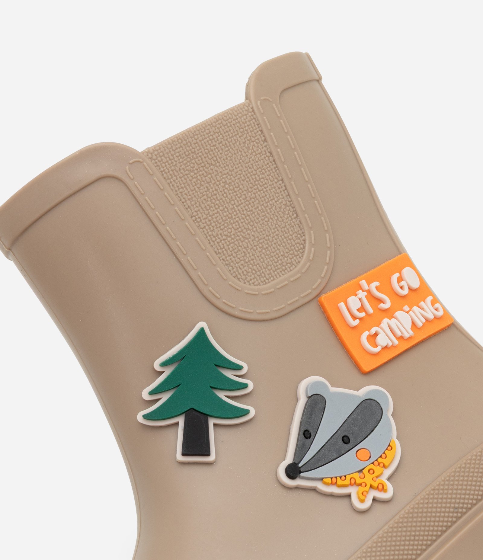 Bota Galocha Infantil com Patch Camping - Tam 21 a 28 Marrom 4