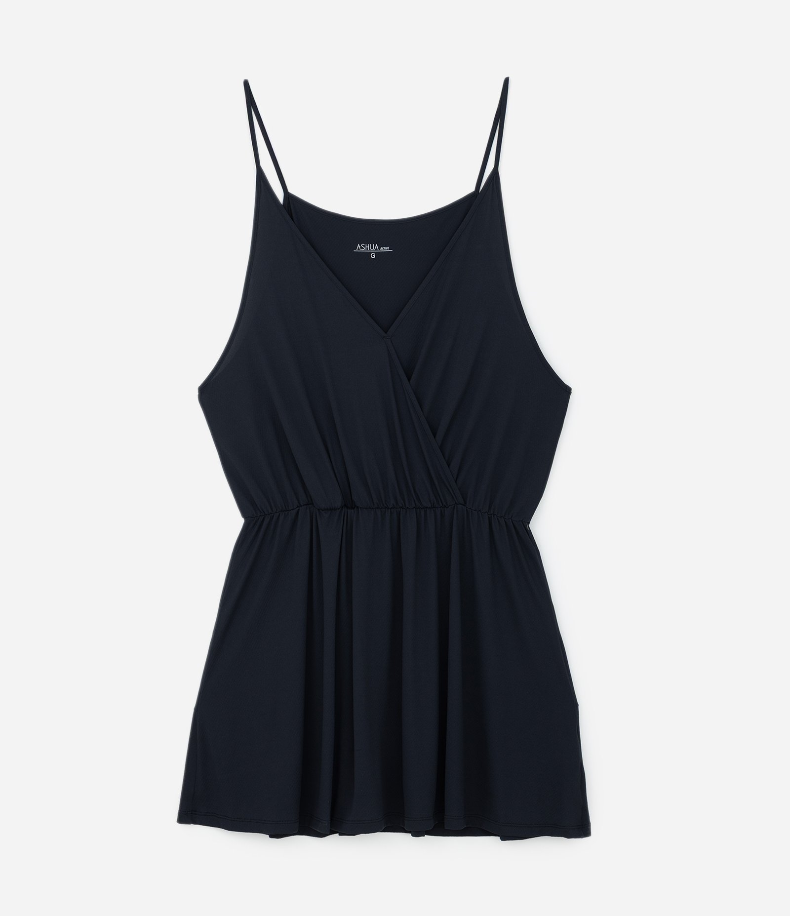 Saída de Praia Microfibra com Transpassado Curve & Plus Size Preto 3