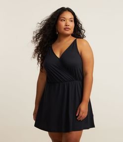 Saída de Praia Microfibra com Transpassado Curve & Plus Size