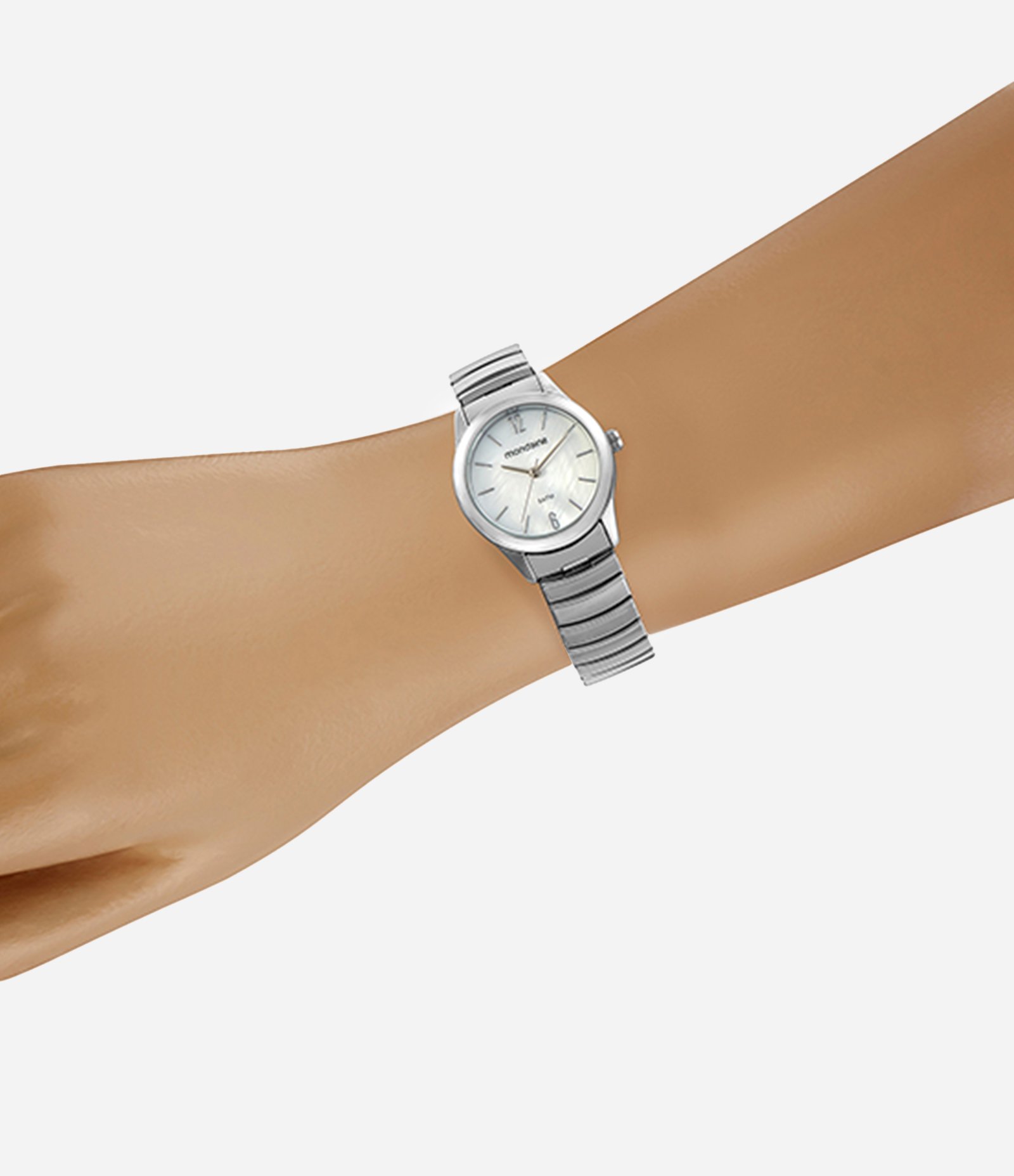 Relógio Analógico Feminino Mondaine PRATA 4