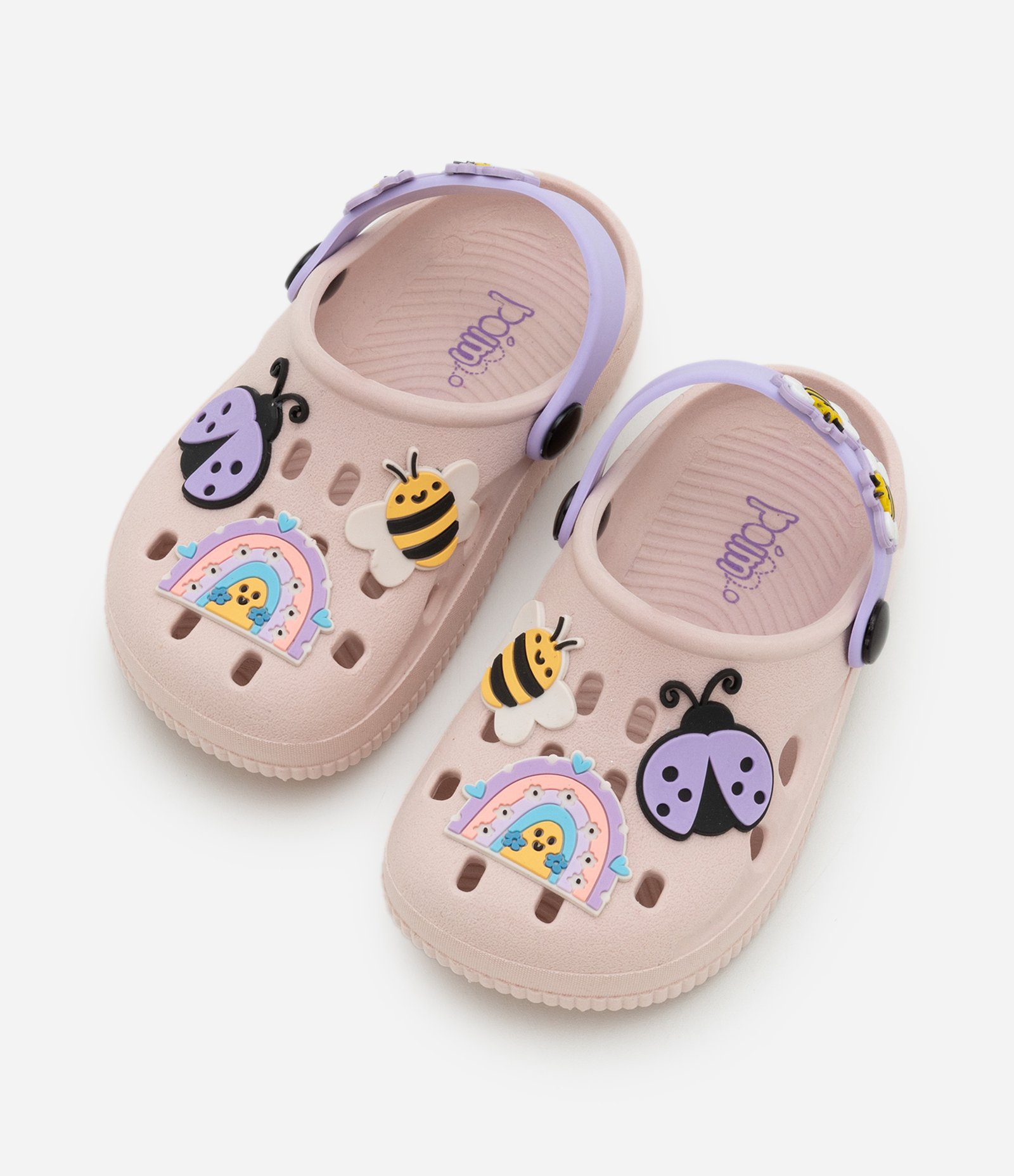 Sandália Babuche Infantil com Estampa Bichinhos - Tam 20 a 33 Rosa 1