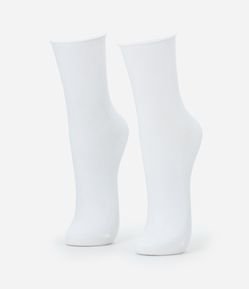 Meia Cano Médio sem Punho em Algodão Lupo