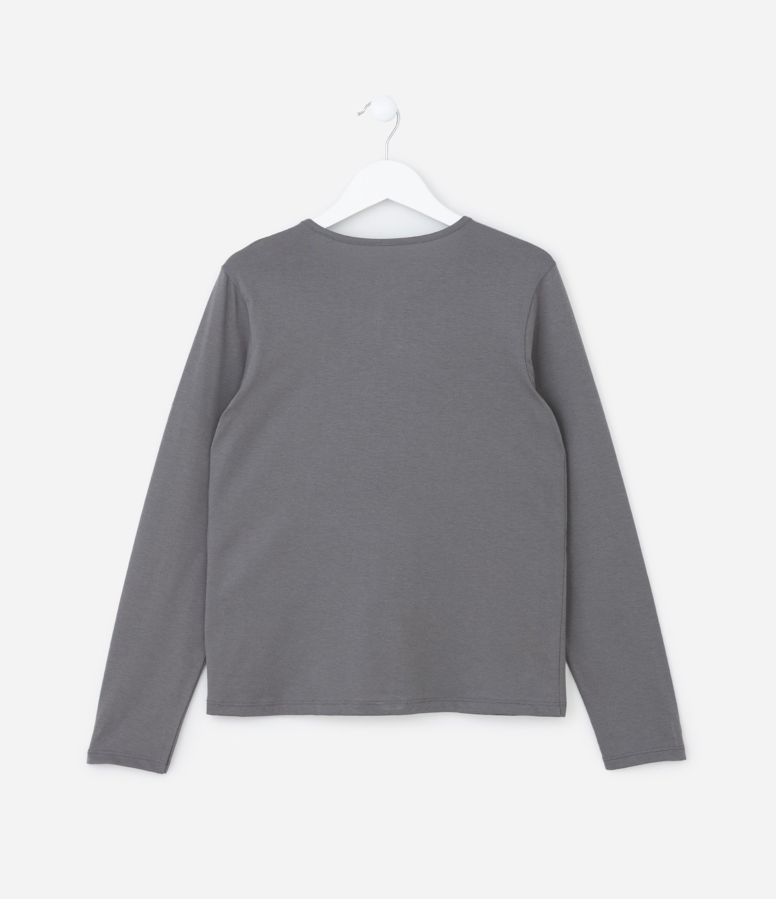 Camiseta Infantil com Estampa Ursinha - Tam 5 a 14 Anos Cinza 2