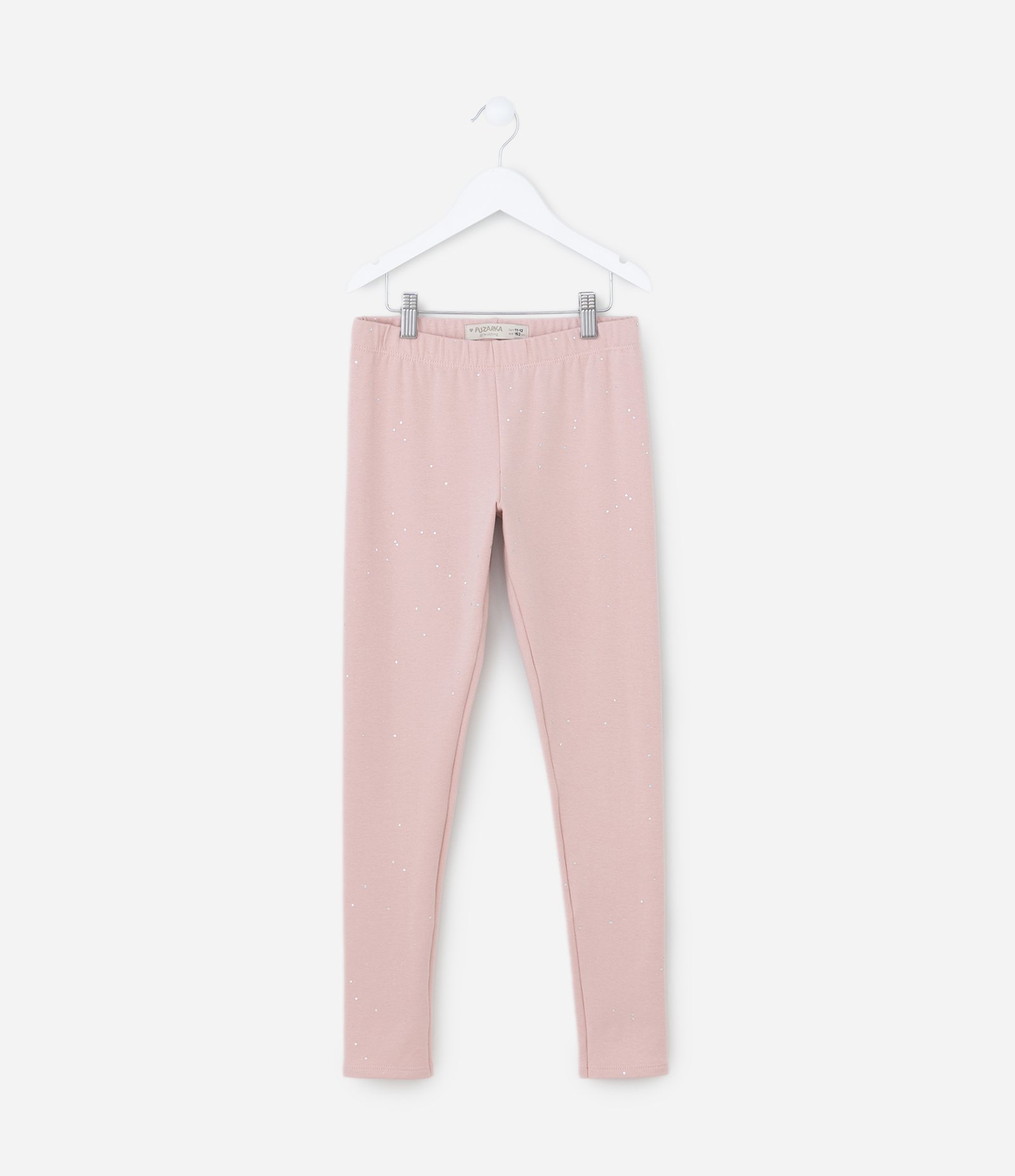 Calça Legging Infantil Quentinha com Brilhinhos - Tam 5 a 14 Anos Rosa 1